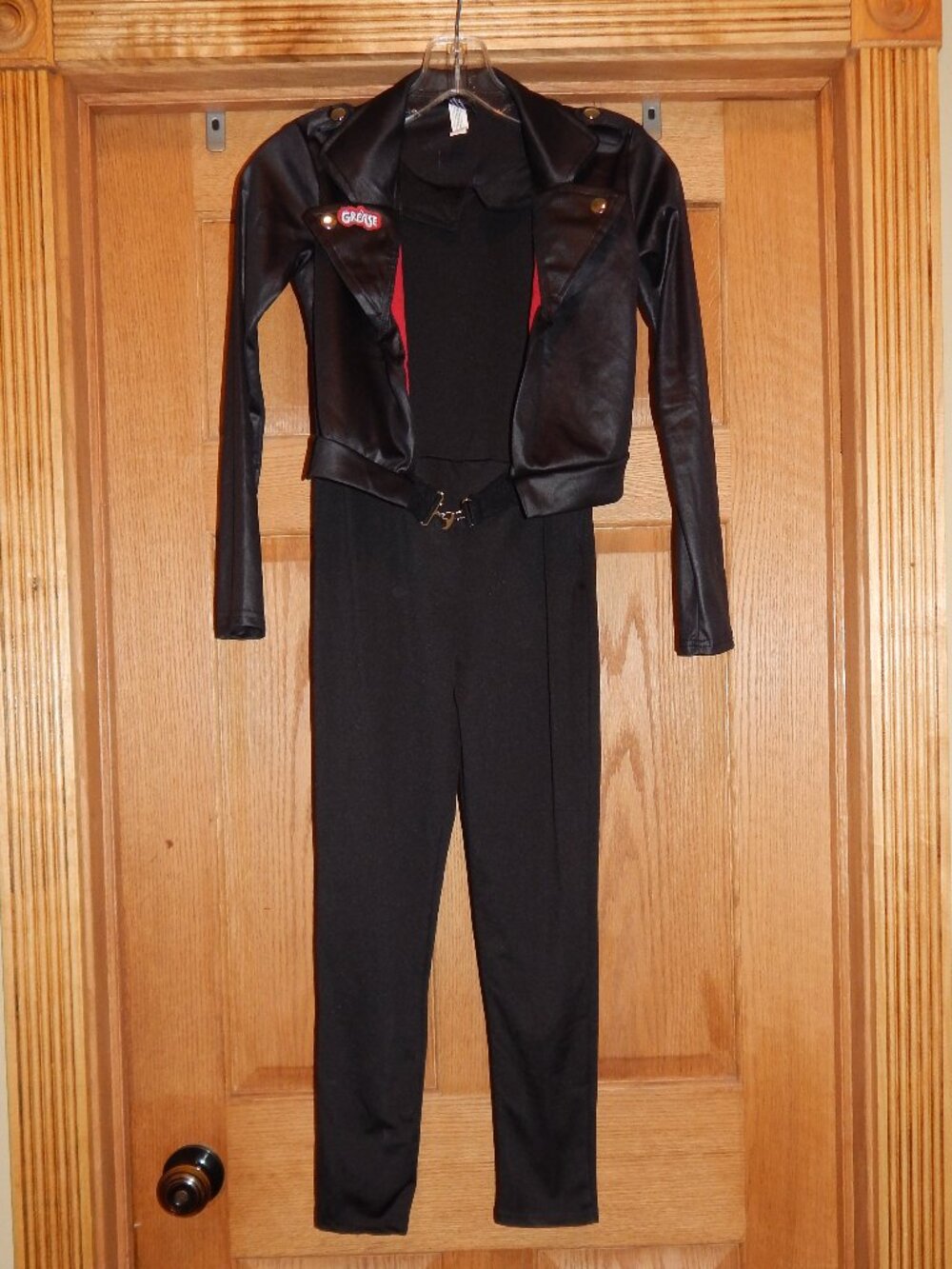 Grease Greaser Sandy T Birds Child Size M 8-10 Halloween Costume Jumpsuit Jacket